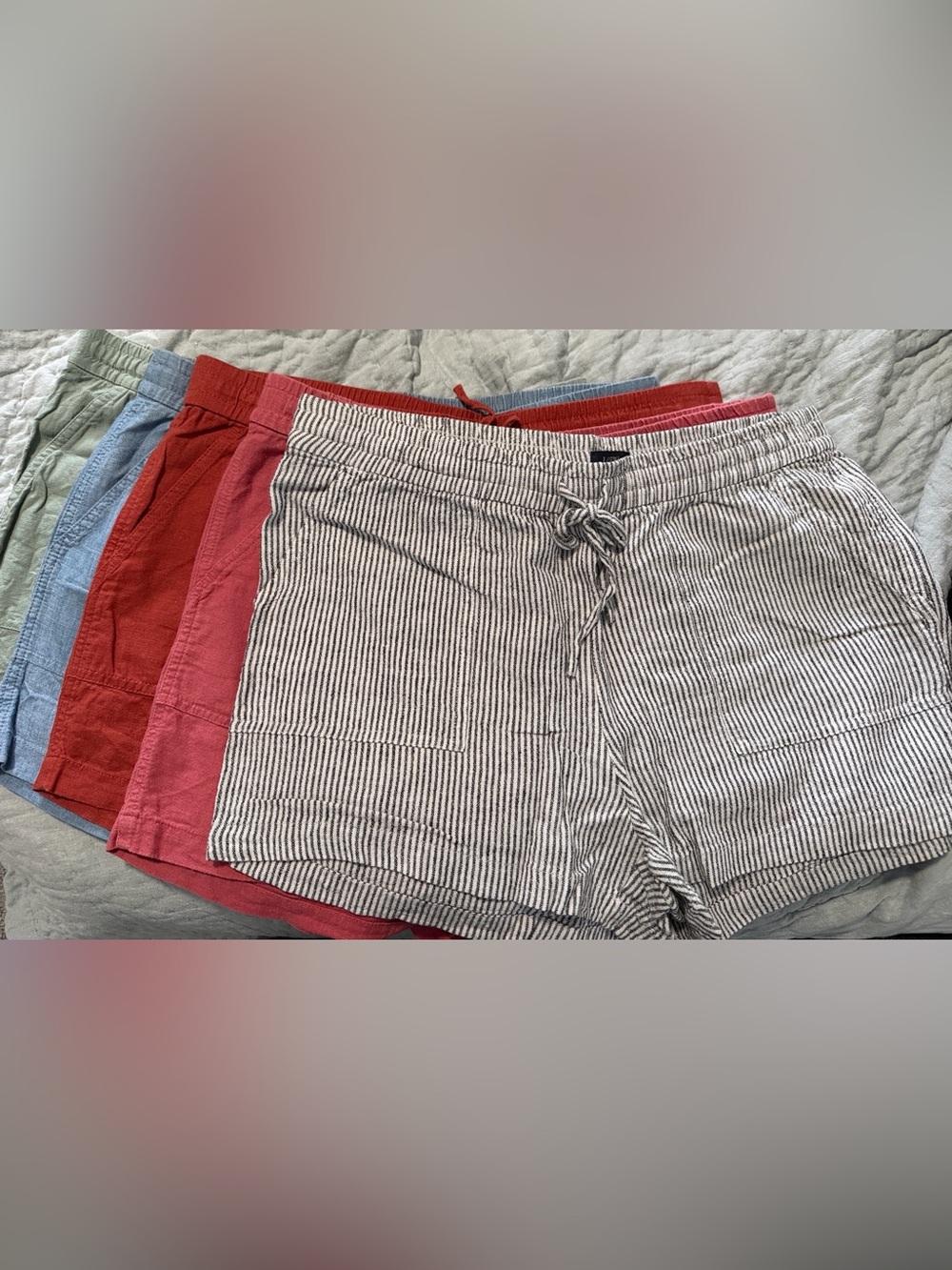 J. Crew Linen-Blend Drawstring Shorts - lot of 5